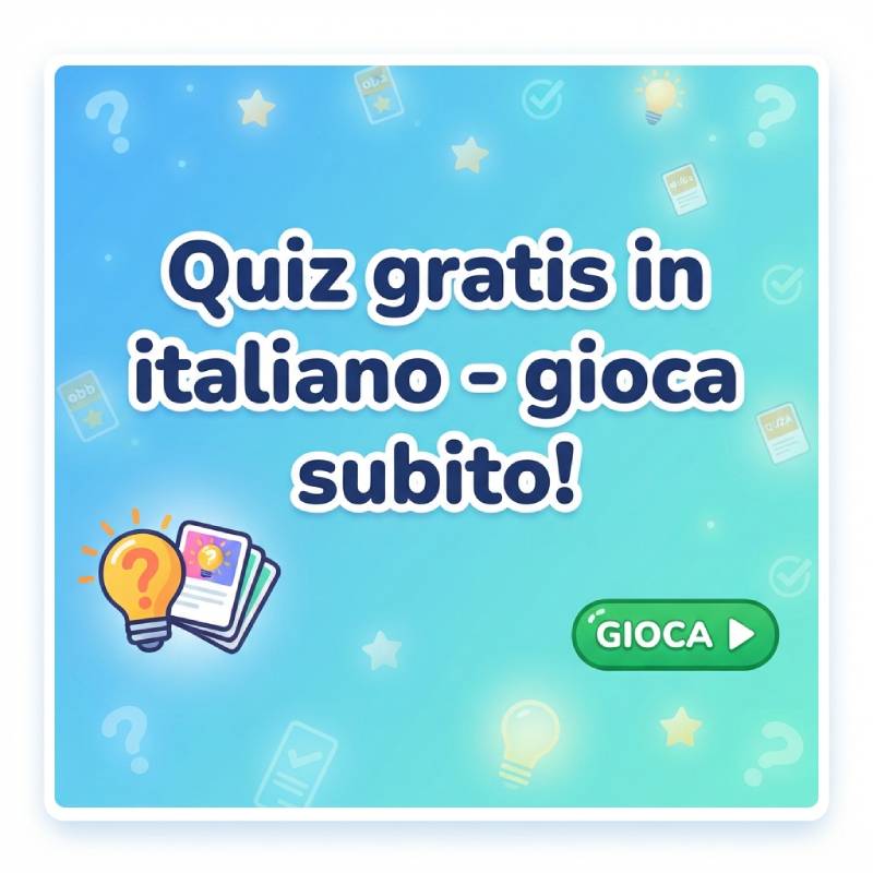 Quiz gratis in italiano